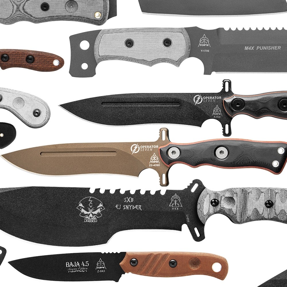 All Knives Poster TOPS Knives TOPS Knives Tactical OPS USA