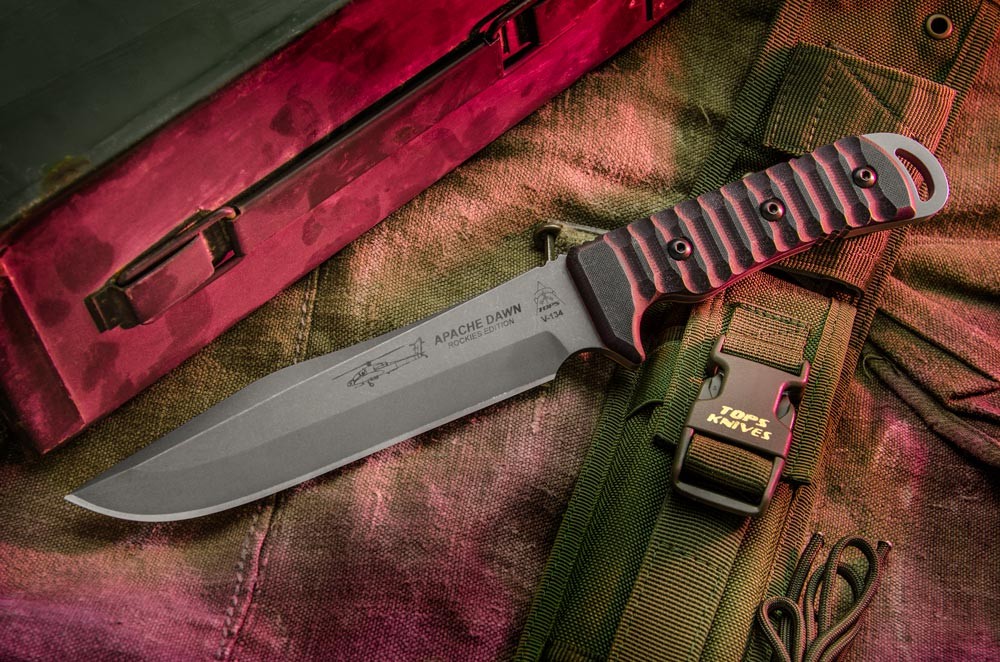 Apache Dawn Rockies Edition Knife TOPS Knives Tactical OPS USA