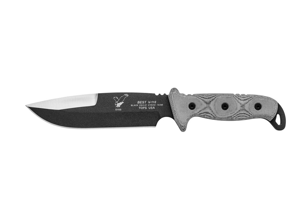 TOPSナイフ　BESTブラックイーグルストライクチーム B.E.S.T. Black Eagle Strike Team Hunters Point - TOPS Knives
