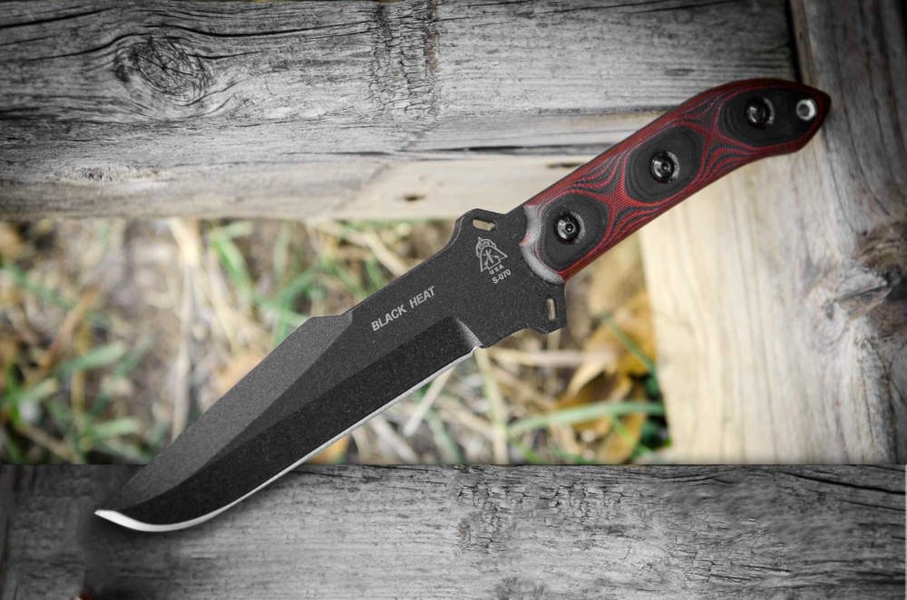 Black Heat Knife TOPS Knives Tactical OPS USA