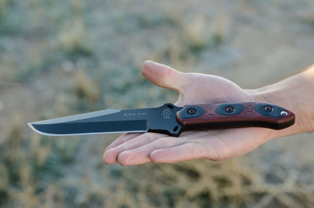 Black Heat Knife TOPS Knives Tactical OPS USA