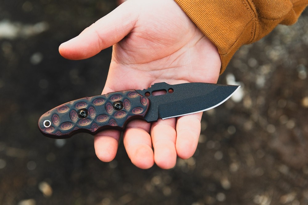 TOPS KNIVES タクティカルナイフ C.A.T. 200 Rocky Mountain Bull's-eye Scales Knife - TOPS