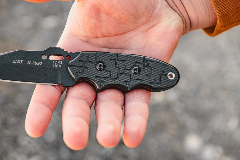 C.A.T. 203 Cryptic Cyber Scales Knife - TOPS Knives Tactical OPS USA