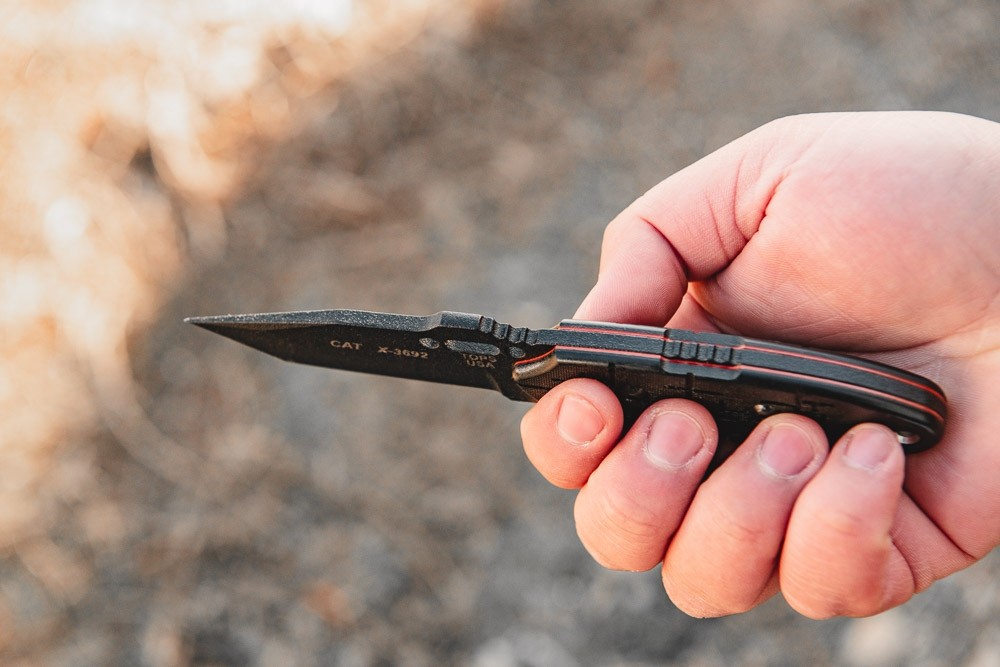 C.A.T. 203 Cryptic Cyber Scales Knife - TOPS Knives Tactical