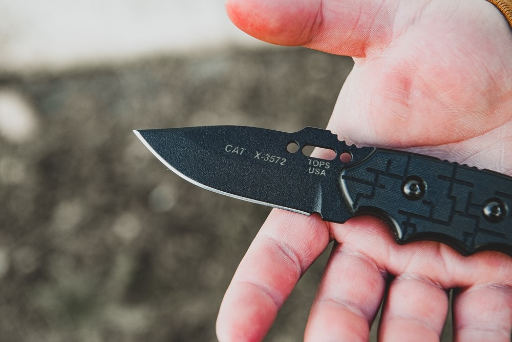C.A.T. 200 Cryptic Cyber Scales Knife - TOPS Knives Tactical