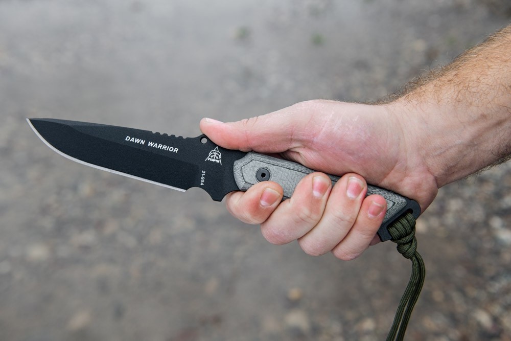 dawn DÅWN No.11 CUP IN LANG TOPS BEG×BLK Dawn Warrior Knife - TOPS Knives Tactical OPS USA