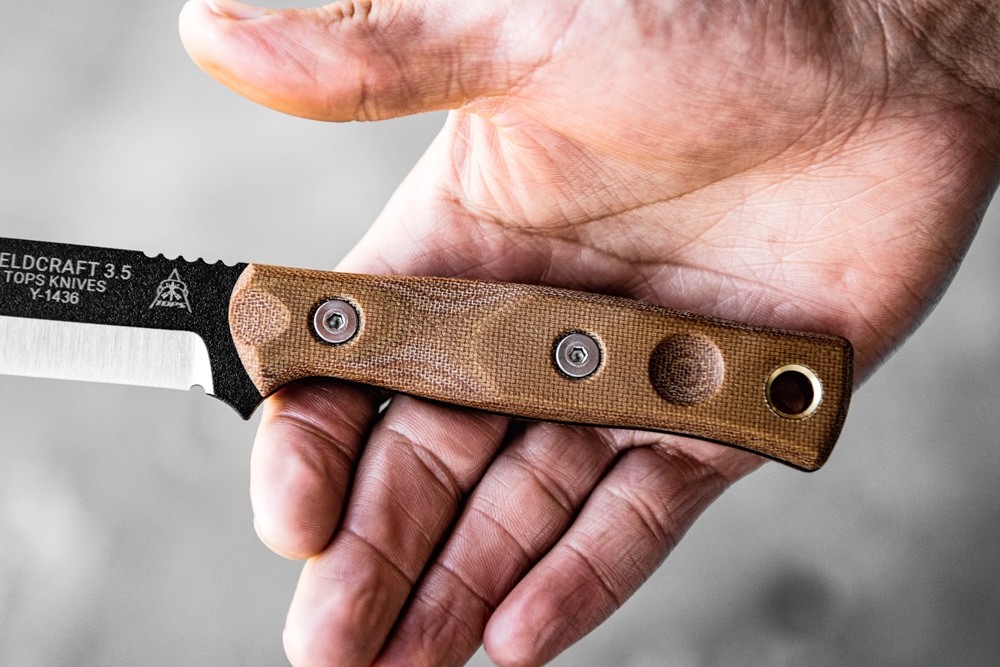 タイムセール 半額 TOPS - Knife 3.5 Fieldcraft Knives USA OPS Tactical ハンティングナイフ、狩猟刀