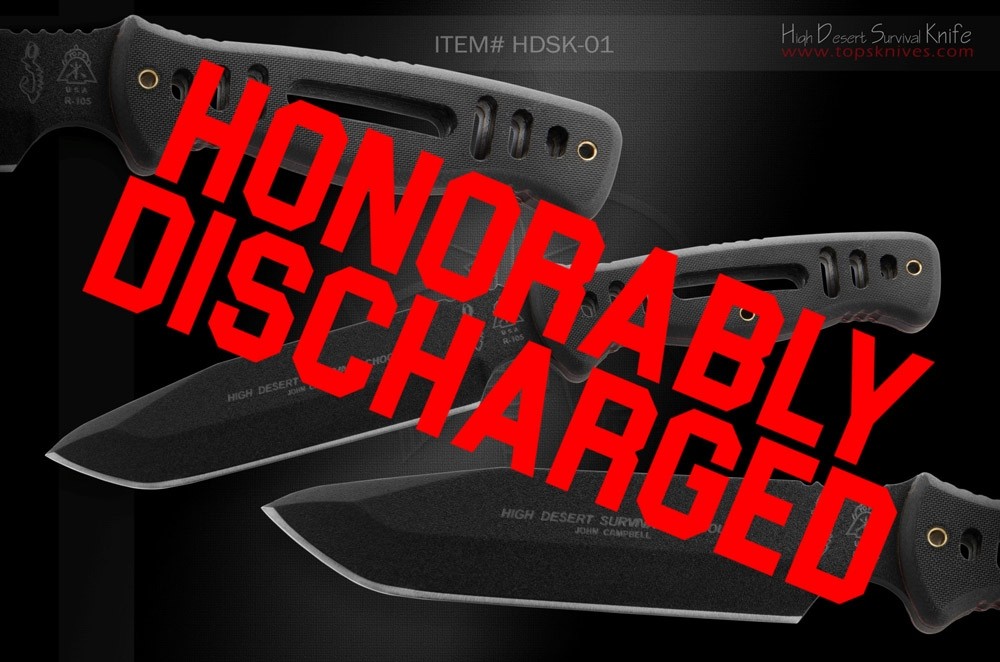 High Desert Survival Knife Knife TOPS Knives Tactical OPS USA