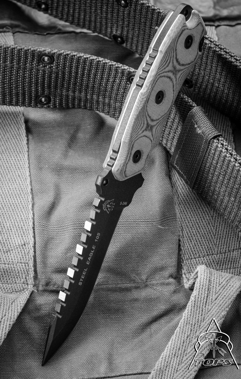 Steel Eagle 105 Knife - TOPS Knives Tactical OPS USA Steel Eagle 105 Knife - TOPS Knives Tactical OPS USA