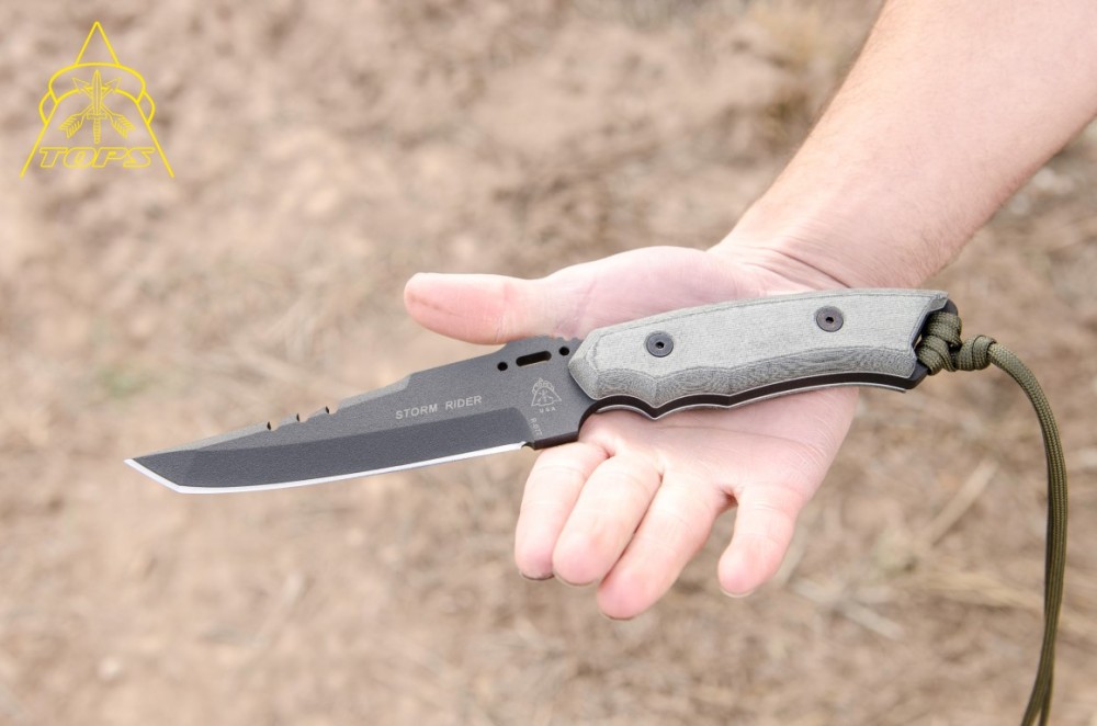 Storm Rider Tanto Point Knife Tops Knives Tactical Ops Usa
