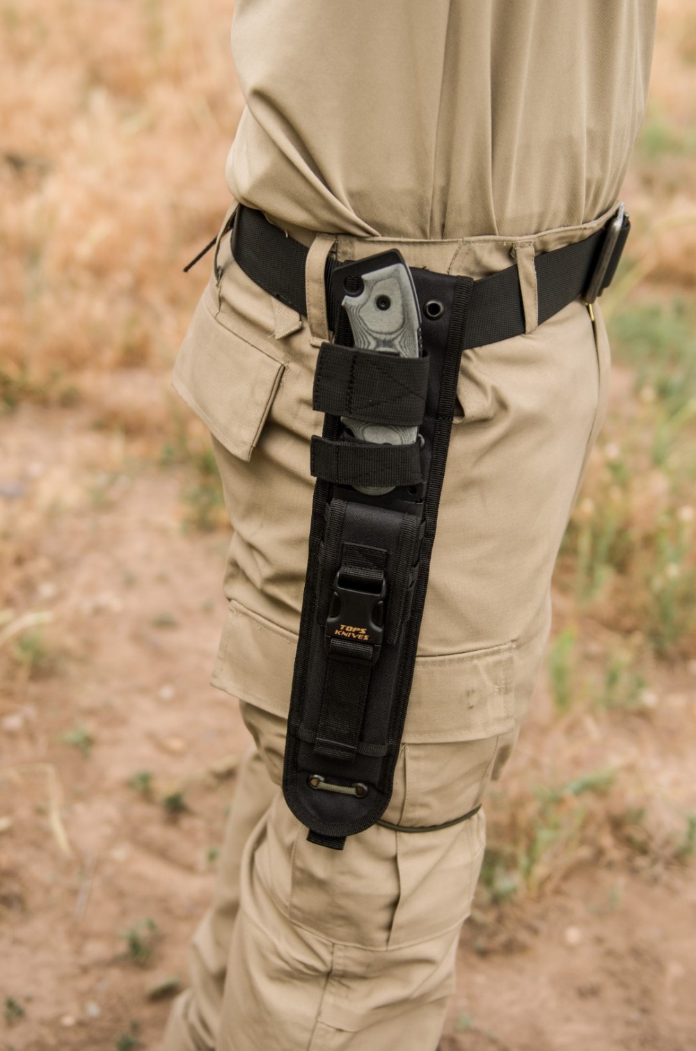 8" Black Ballistic Nylon Sheath TOPS Knives Tactical OPS USA