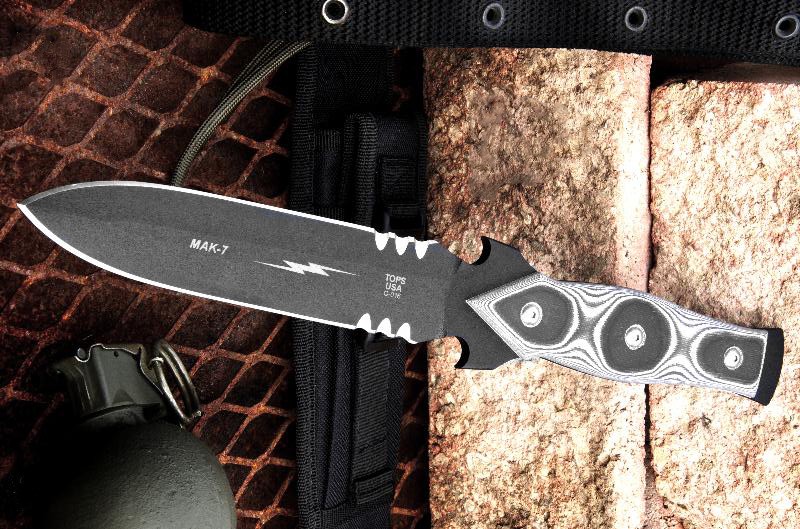 MAK 7 White Military Assault Knife TOPS Knives Tactical OPS USA