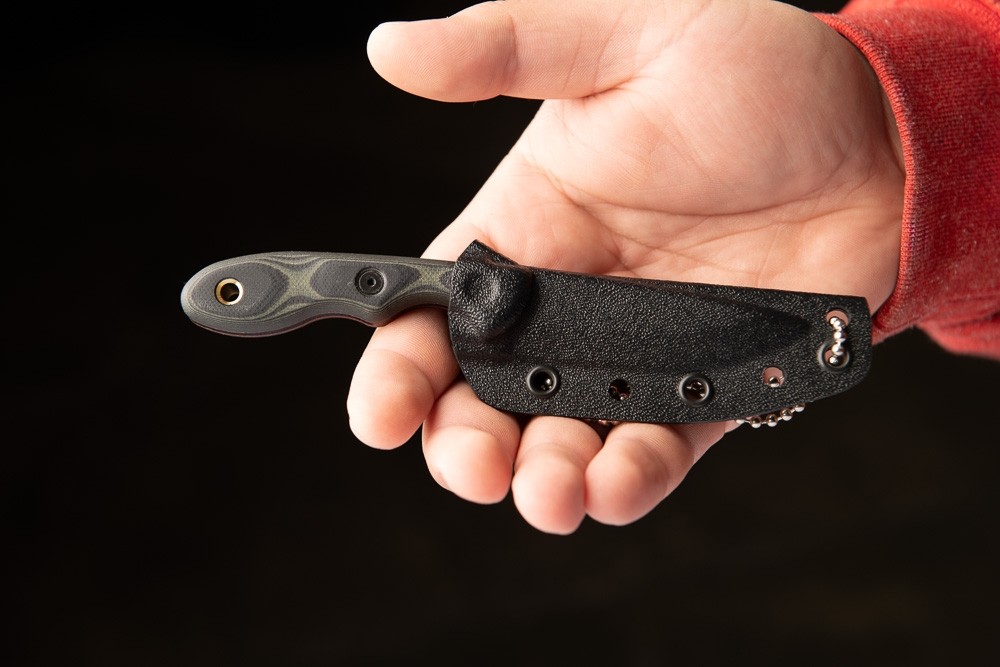 Mini Scandi Knife 2.5 Green/Black G-10 - TOPS Knives Mini Scandi Knife 2.5 Green/Black G-10 - TOPS Knives
