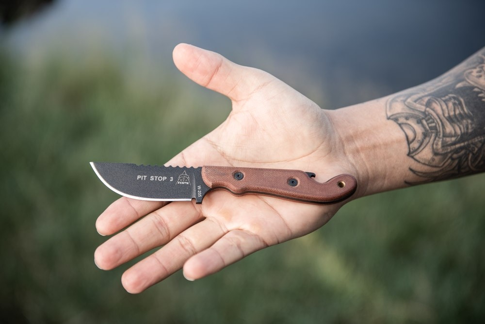 TOPS Pit Stop 3 Knife - 3 Inch Blade With Bottle Opener & Survival Whistle