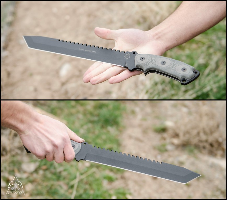 Steel Eagle 111A Tanto Point TOPS Knives Tactical OPS USA