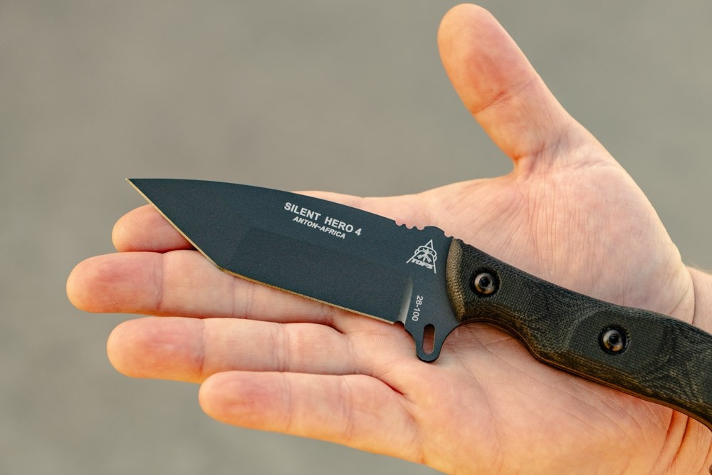 トップス Hero Silent Hero 4 Tanto Knife - TOPS Knives Tactical OPS USA