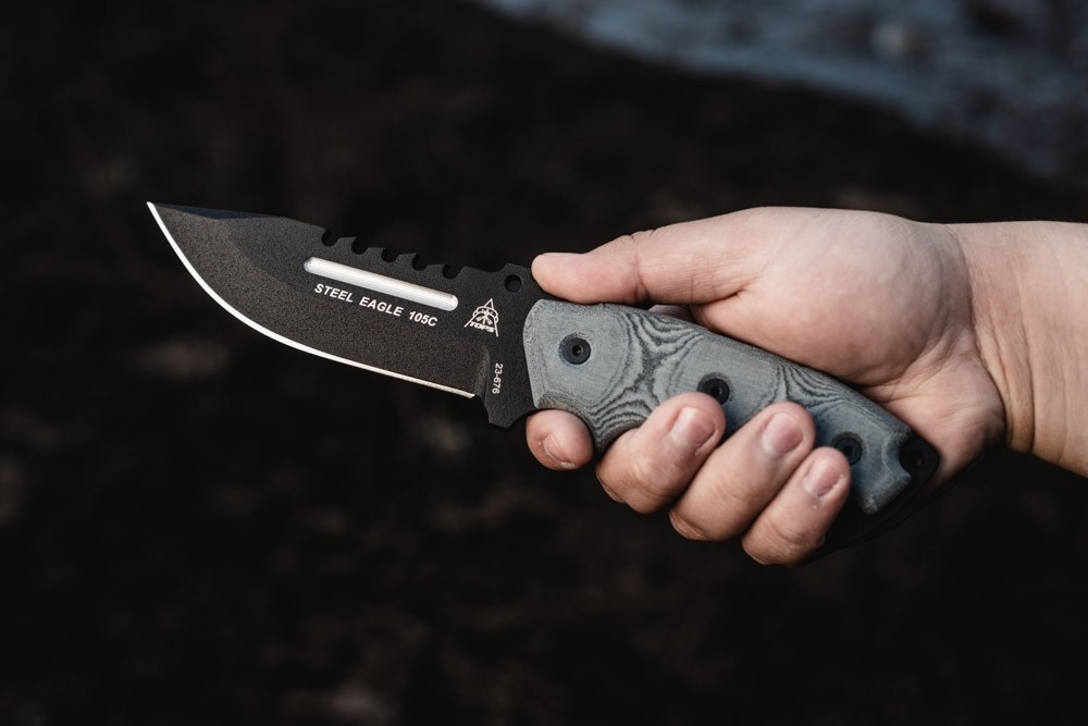 Steel Eagle 105C Knife - TOPS Knives - High-Quality, Durable, American-Made  - TOPS Knives Tactical OPS USA