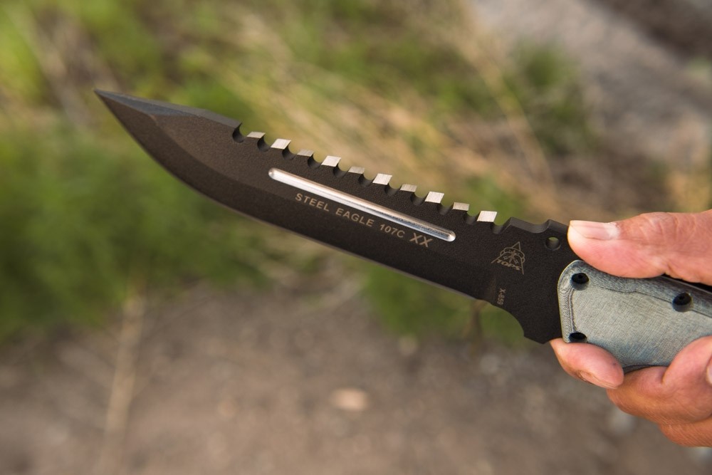 【ふるさと割】 TOPS - Knife XX 107C Eagle Steel Knives USA OPS Tactical メンズウェア