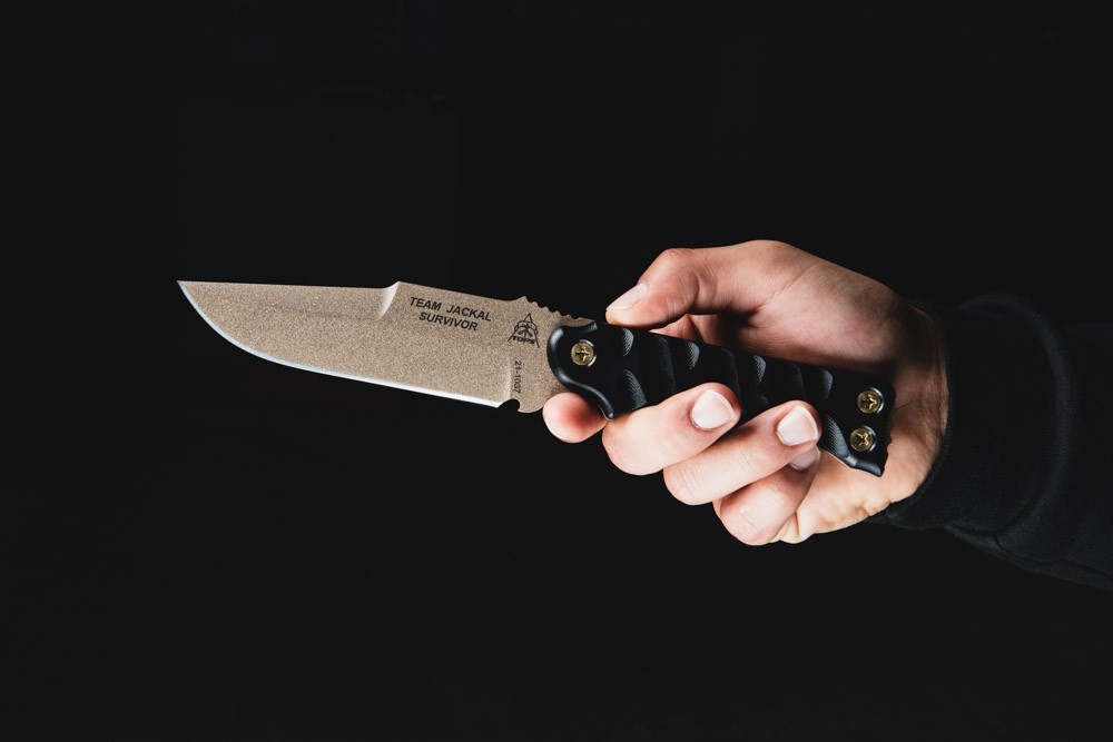 Team Jackal Survivor Knife TOPS Knives Tactical OPS USA