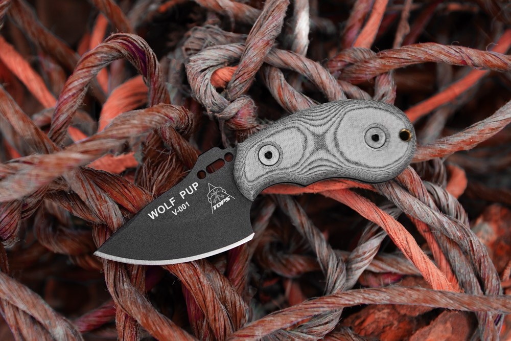 トップス Butcher ProductS Wolf Pup Knife - TOPS Knives Tactical OPS USA