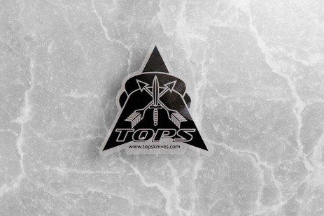 TOPS Logo Silkscreen Transparent Sticker