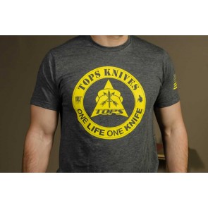 One Life Logo Tee Charcoal Heather