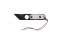 TOPS ALRTXL 03 compact fixed blade knife featuring a black utility blade with a durable angular tip and black canvas micarta handles.