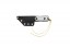 TOPS ALRT XL-05 compact fixed blade knife featuring a black hunter's point blade shape and black canvas micarta handles.