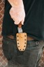 Viking Tactics Crusader Knife by VTAC with Tungsten Cerakote finish and Micarta handle and Kydex Sheath