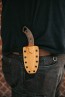 Viking Tactics Crusader Knife by VTAC with Tungsten Cerakote finish and Micarta handle and Kydex Sheath