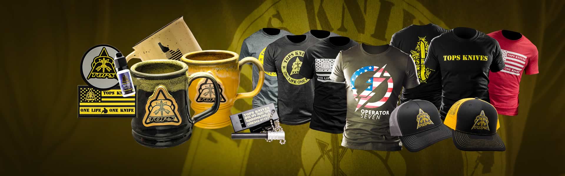 Assortment of TOPS Gear